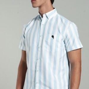 LS 002||BLUE STRIPES| Half Sleeve Shirt