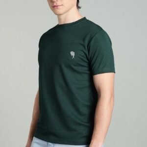 RHSO2||BOTTLE GREEN|| Round Neck Half Sleeve