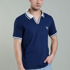 SS007||NAVY||100% Cotton T-Shirt