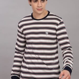 RFS10||HOOPS BROWN|| Round Neck Half Sleeve