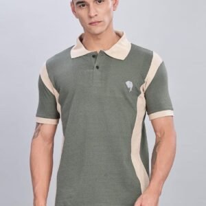 PR39||OLIVE CREAM|| 100% Cotton T-Shirt